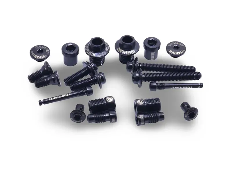 Framesandgear Titanium M5 Disc Brake Caliper Bolts in Black-3