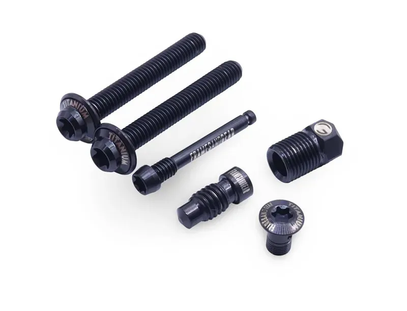 Framesandgear Titanium M5 Disc Brake Caliper Bolts in Black-2