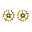 CeramicSpeed Shimano XT/XTR 12 Speed MTB Pulley Wheel Set In Gold