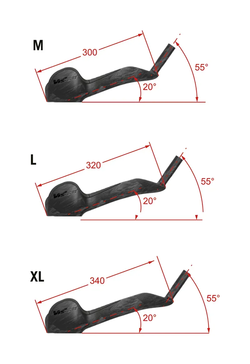 Vision Metron TFE Team Edition Carbon Extensions V25 3 in Black-2