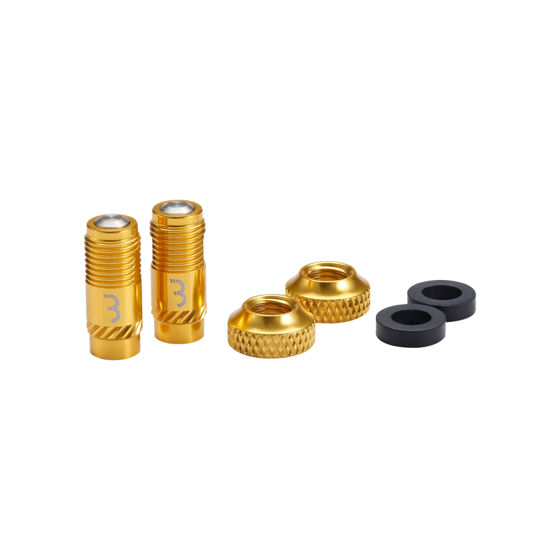 BBB BTI-165 CoreCap Valve Cap 2-piece Set in Gold-2