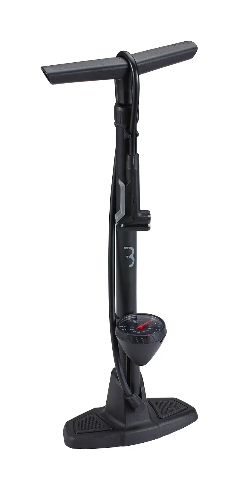 BBB AirWave Floor Pump w/DualHead 3.0 in Black