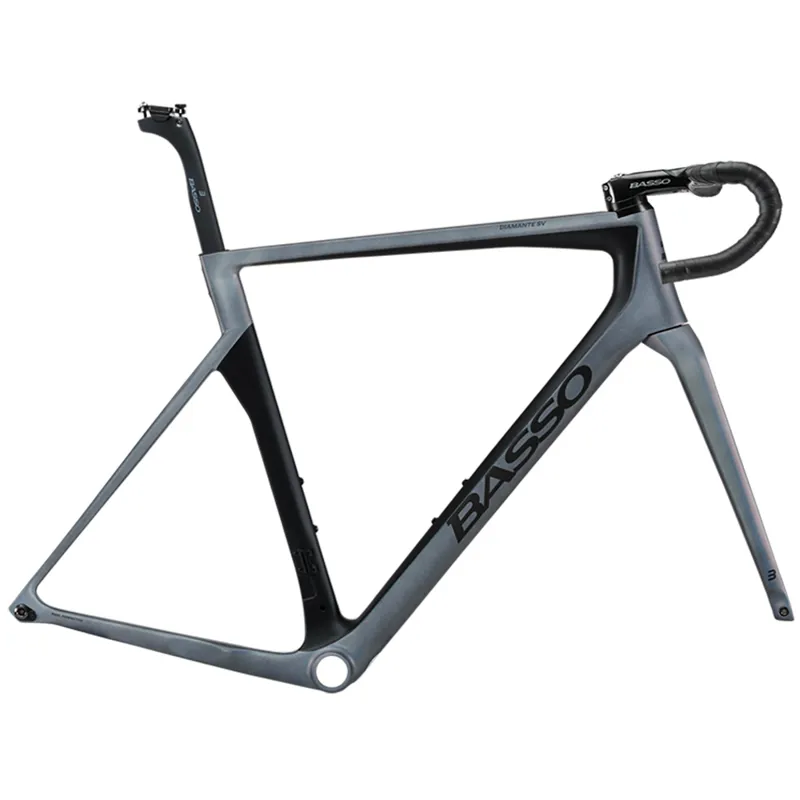 Basso Bikes Diamante SV Road Bike Frameset In Enigma Black-1