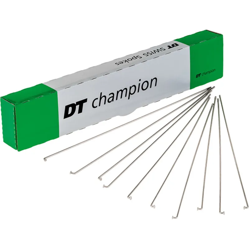 DT Swiss Champion 100-pack Silver Spokes - 2x314mm