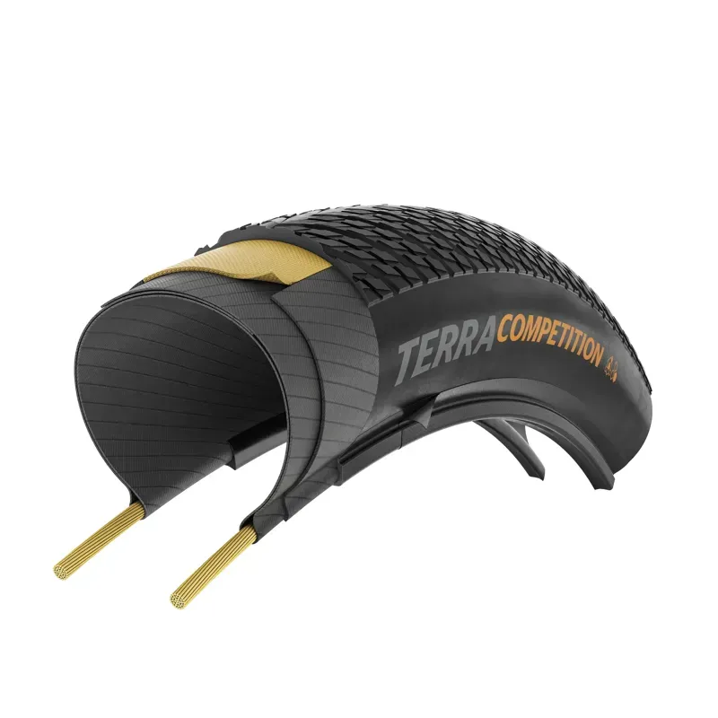 Continental Terra Competition Race 700c Foldable Tyre in Black-4