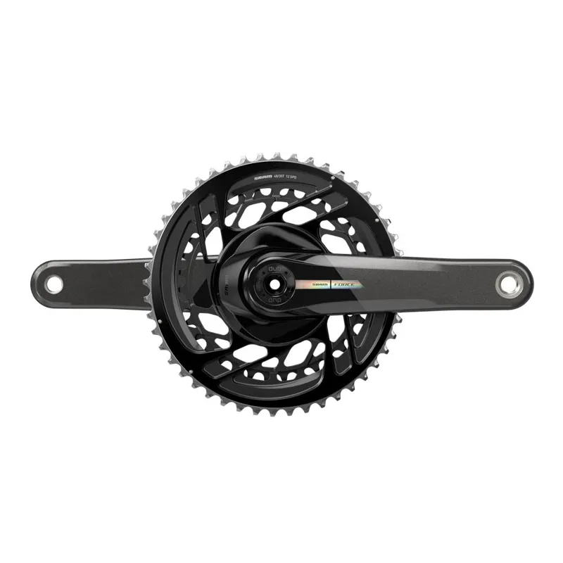 SRAM Force D2 DUB DM 50-37-tooth Crankset w/o BB in Black