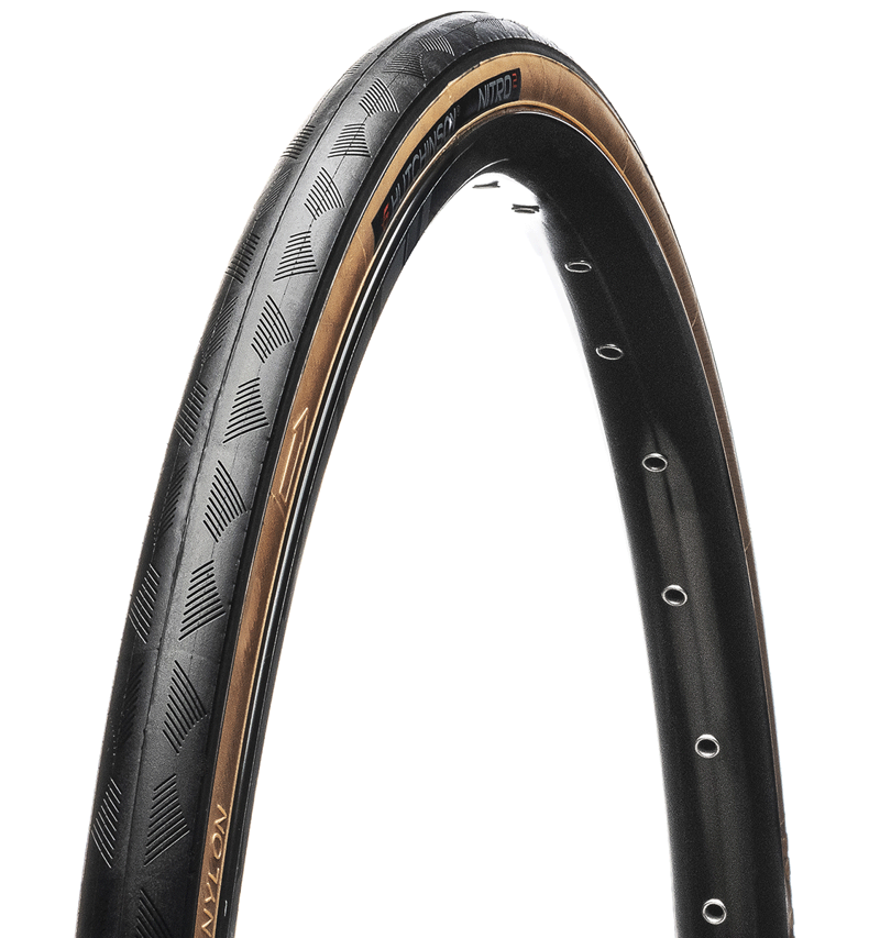Hutchinson Nitro 2 Road Leisure Tyre Tan Wall 700 x 28 tube type folding-1