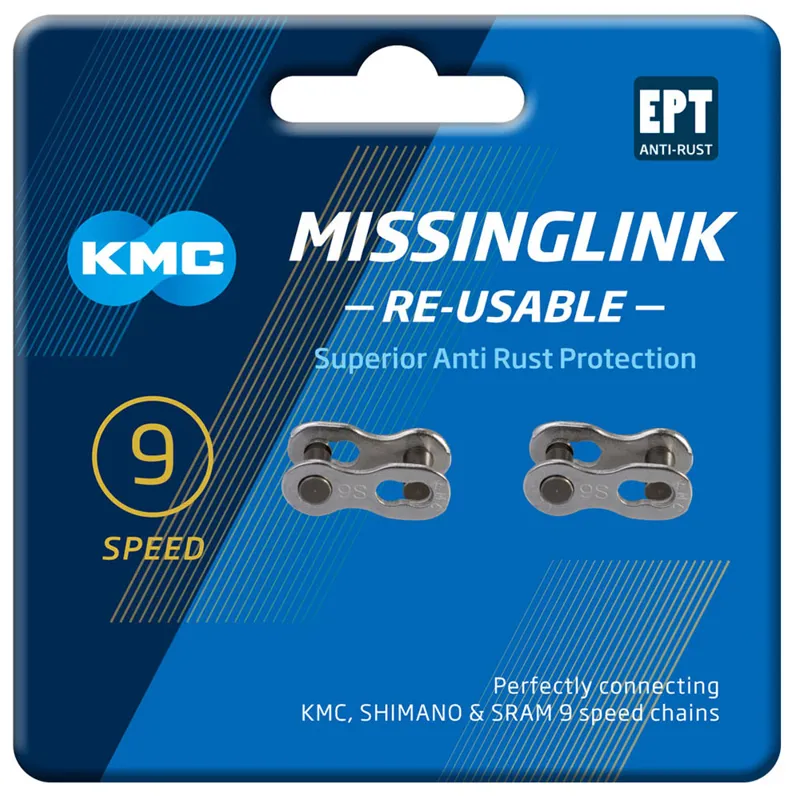KMC Missing Link 9X Joining Links in Silver
