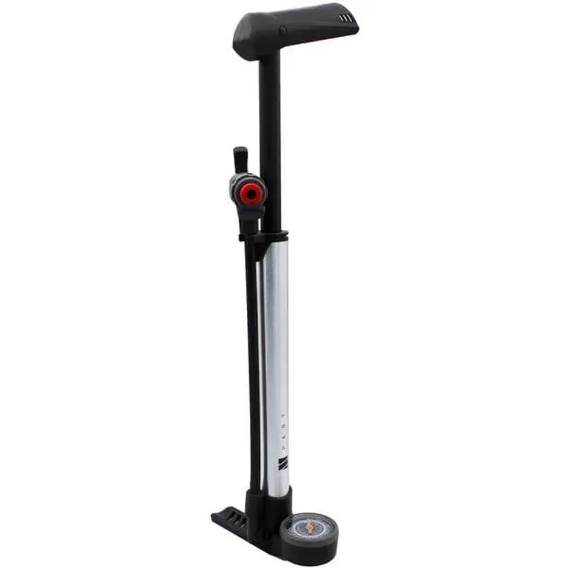 M Part M:P Mini Floor Pump W/ Gauge in Silver-1