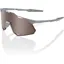 100% Hypercraft XS HiPER Mirror Crimson Lens Sunglasses in Stone Grey