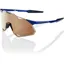 100% Hypercraft XS HiPER Mirror Copper Lens Sunglesses in Cobalt Blue