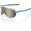 100% S2 HiPER Mirror Silver Lens Sunglasses in Soft Tact Two Tone
