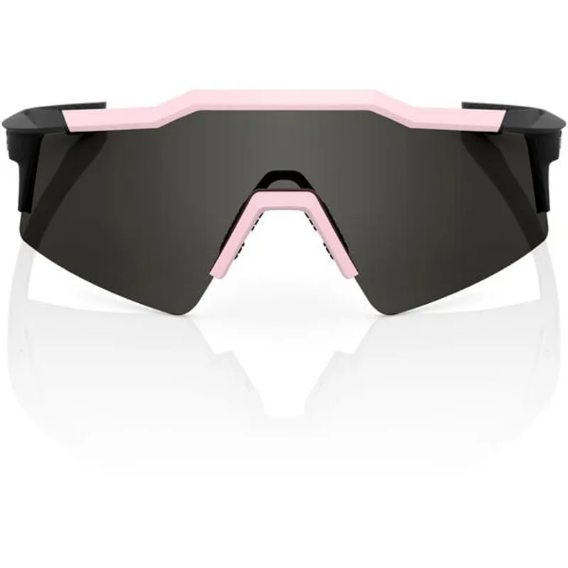 100% Speedcraft SL Smoke Lens Sunglasses in Soft Tact Desert Pink-1