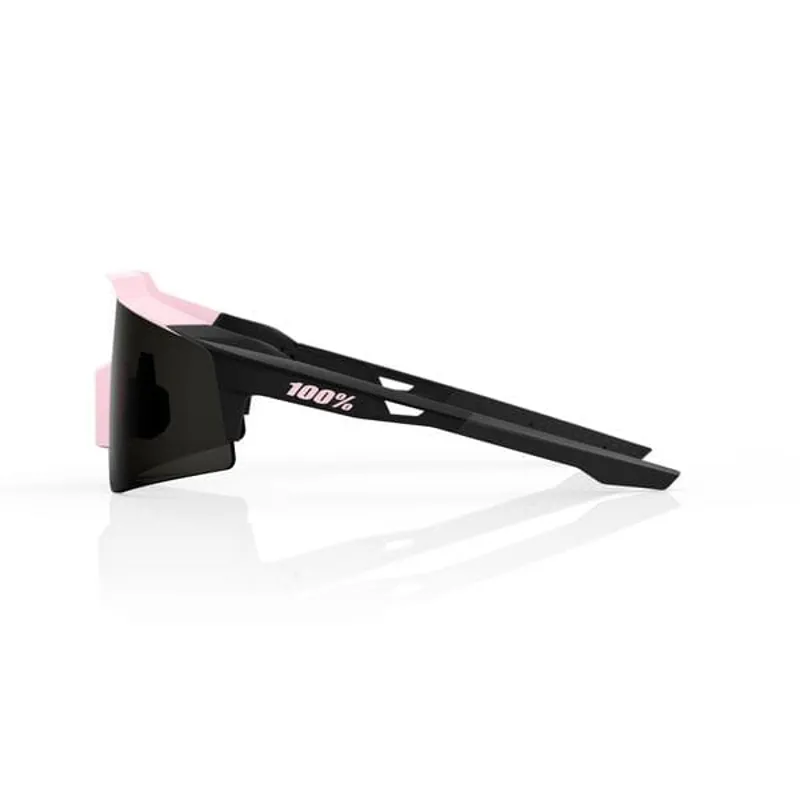 100% Speedcraft SL Smoke Lens Sunglasses in Soft Tact Desert Pink-2
