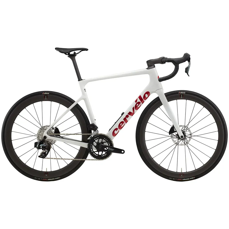 Cervelo Caledonia-5 Rival AXS Road Bike - Vanilla/Cherry