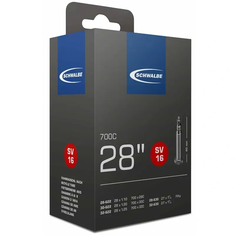 Schwalbe Presta Valve Inner Tube in Black