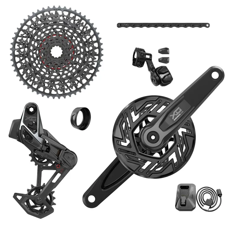SRAM X0 T-Type Pedal Assist 160mm Brose Transmission Groupset in Black