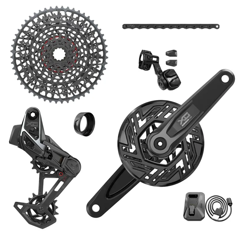 SRAM X0 T-Type Pedal Assist 160mm Bosch Transmission Groupset in Black