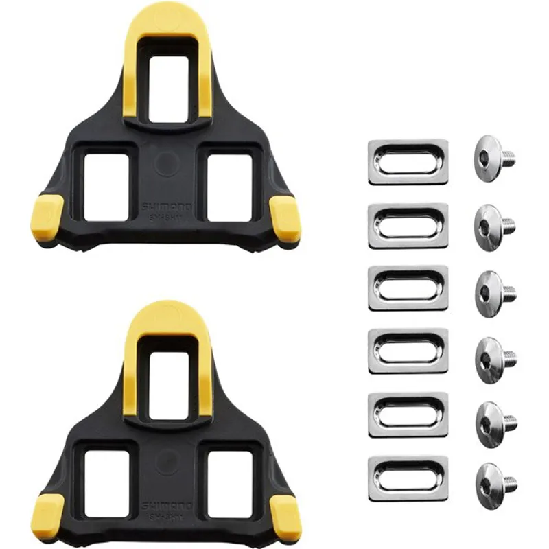 Shimano Spares Cleat SPD-Silver Float in Yellow