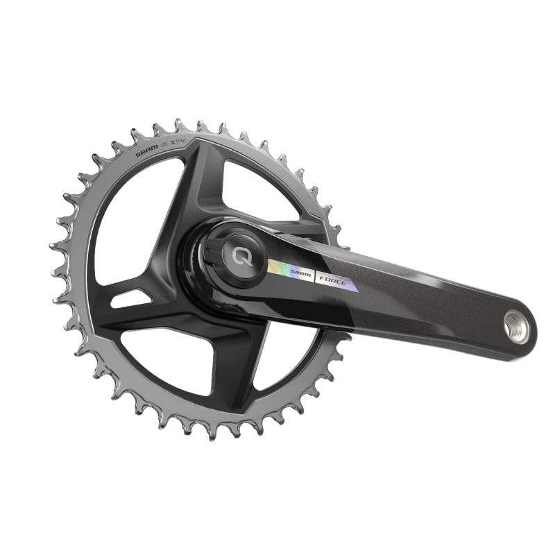 SRAM Force D2 1x AXS DUB 40-tooth DM Road Power Meter w/o BB in Black-2