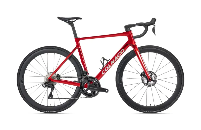 Colnago V4 Disc SC45 Ult. Wheels Di2 12-sp. Comp. Road Bike in Red